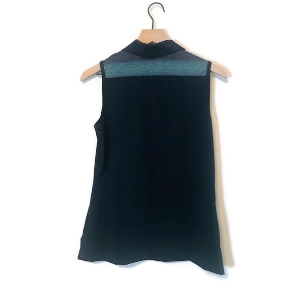 Adidas ClimaCool Navy Blue Purple Sleeveless Sleeveless Polo Shirt size Medium - Picture 1 of 7